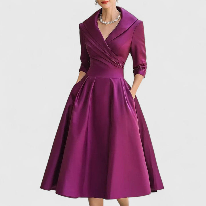 Nicole | Robe Midi Élégante
