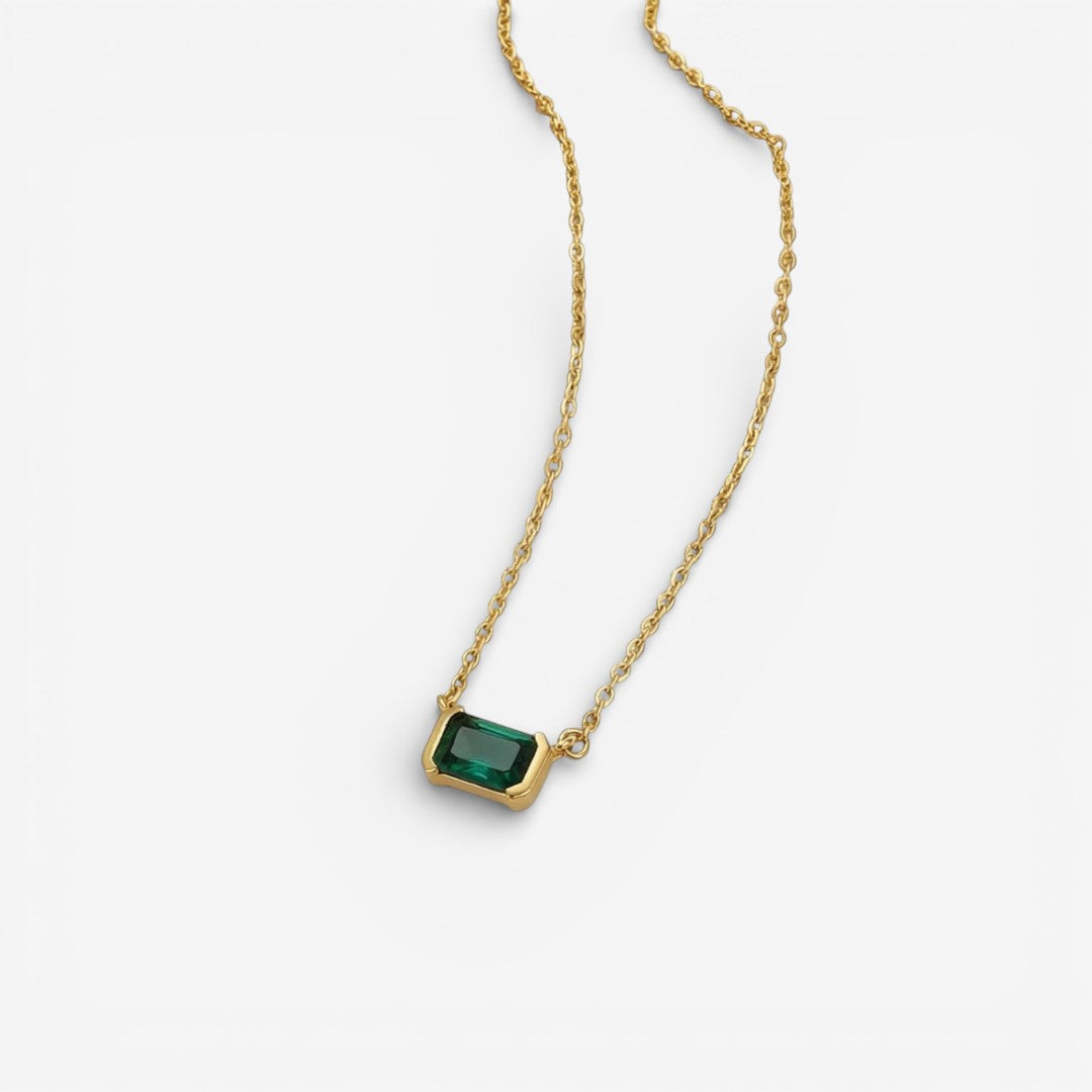Collier Moni Grön Smaragd