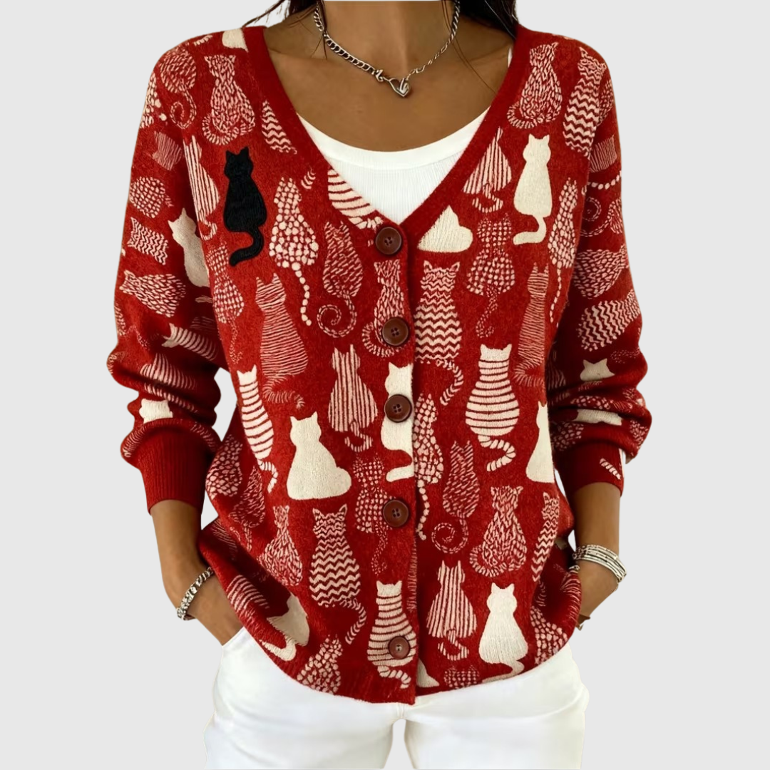 Fanny | Cardigan en tricot à boutons confortable