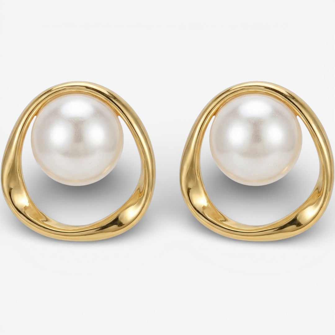 Boucles d'oreilles vintage en perles