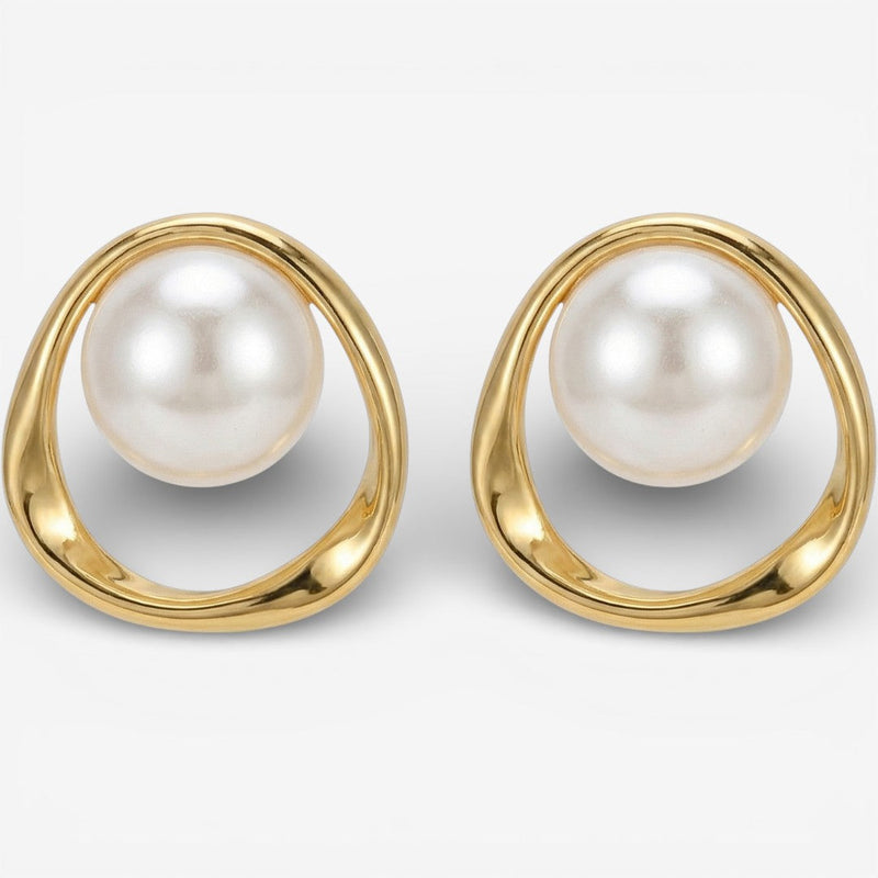 Boucles d'oreilles vintage en perles