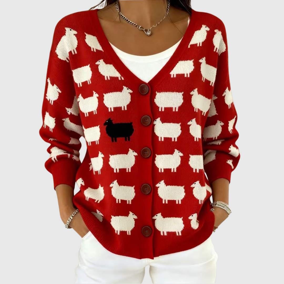 Coralie | Cardigan en tricot à boutons confortable