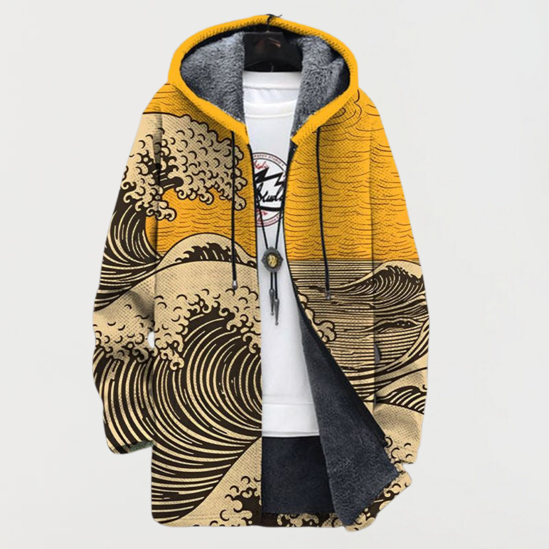 Madeleine | Manteau à motif ondulé