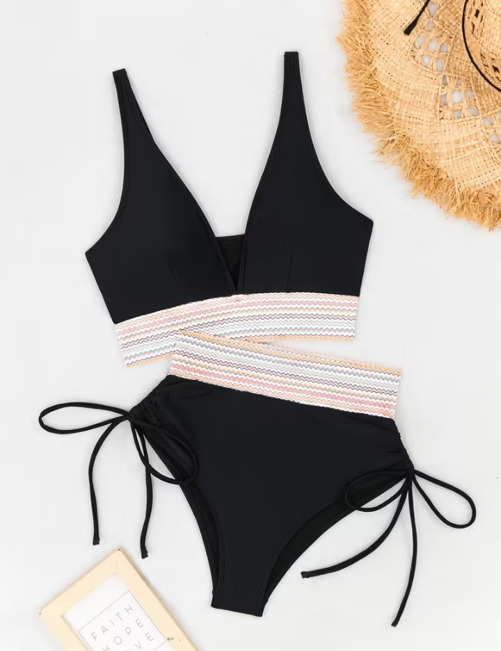 Énora | Ensemble de Bikini Élevé Élégant