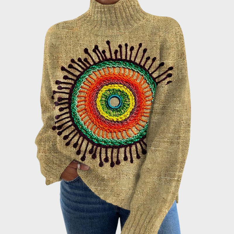 Teresa - Pull en Tricot Artistique