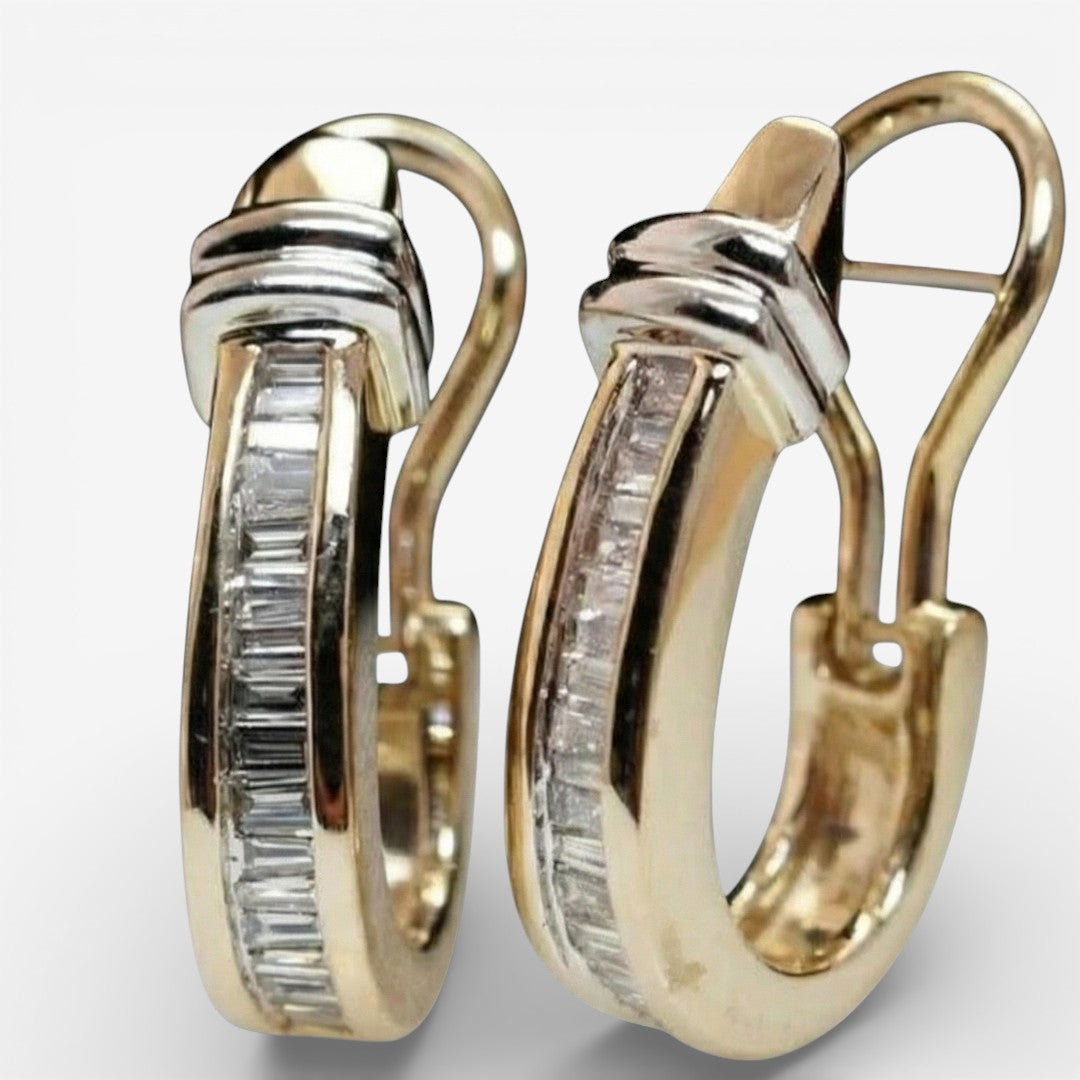 Boucles d'oreilles vintage Valera en diamant