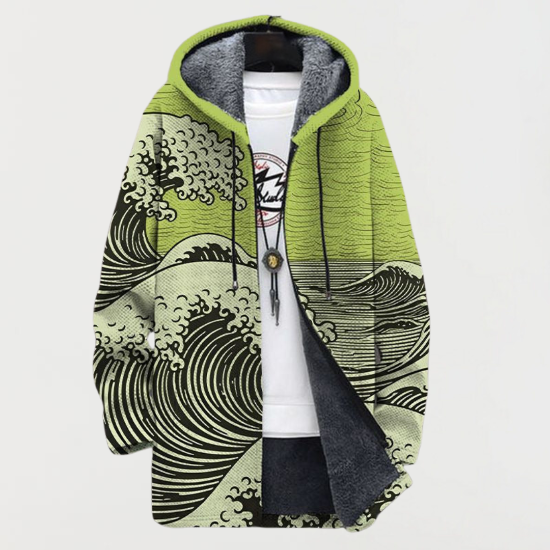 Madeleine | Manteau à motif ondulé