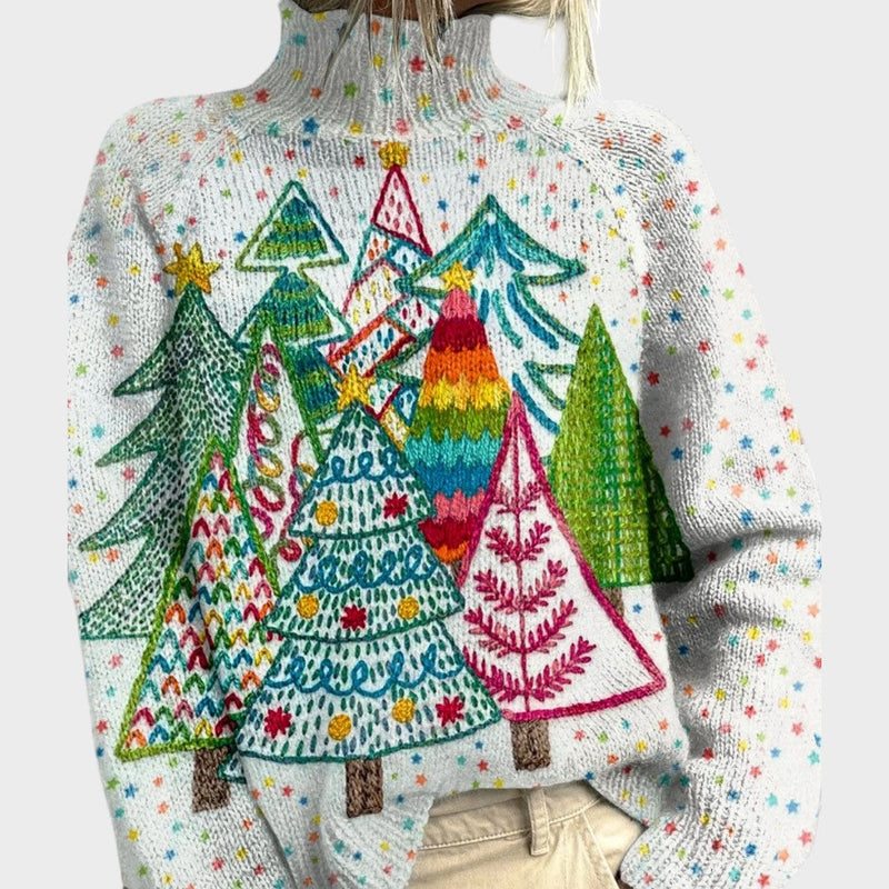 Sara - Pull en Tricot Artistique