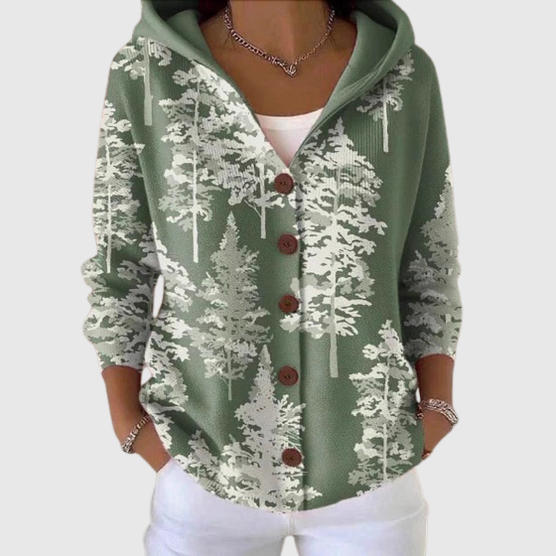 Sidonie | Cardigan en tricot confortable avec capuche
