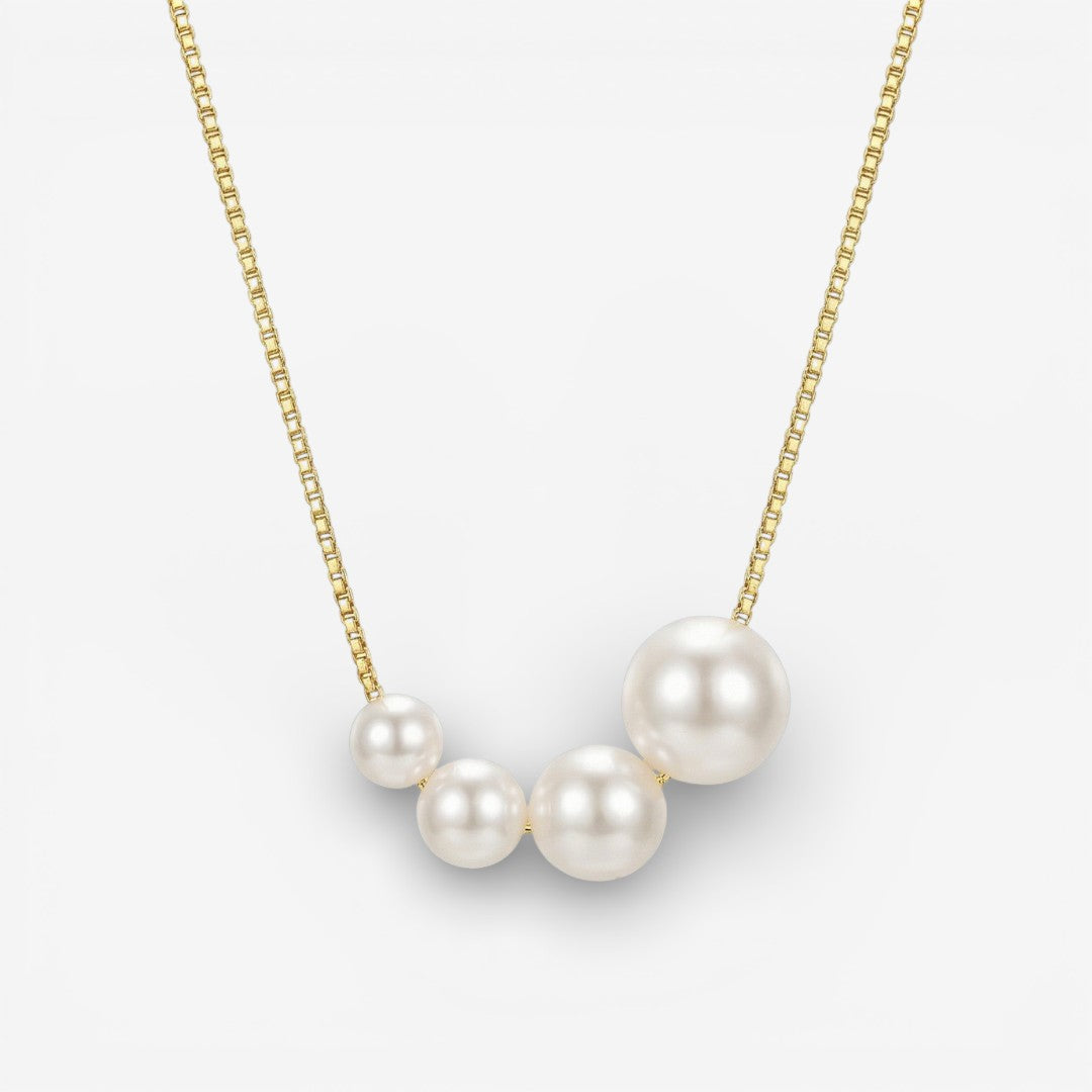 Collier en Or avec Perles d'Eau Douce
