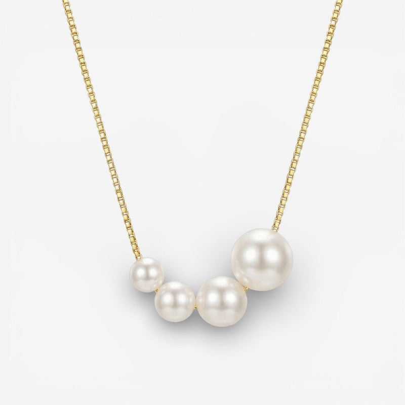 Collier en Or avec Perles d'Eau Douce