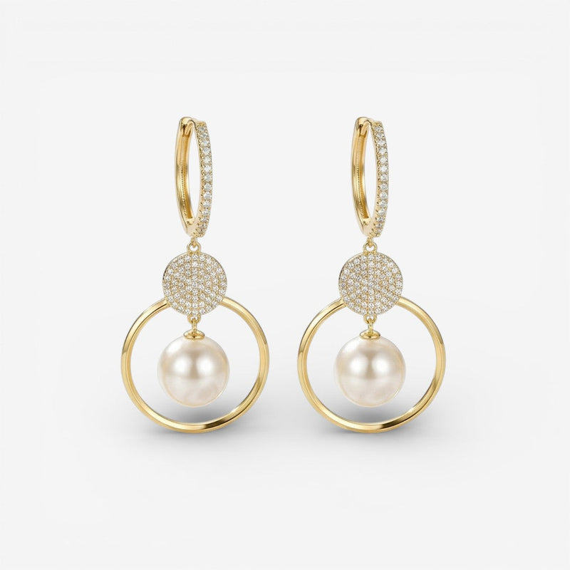 Boucles d'oreilles Zerra Luxe avec Perles Cultivées