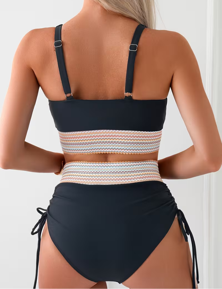 Énora | Ensemble de Bikini Élevé Élégant