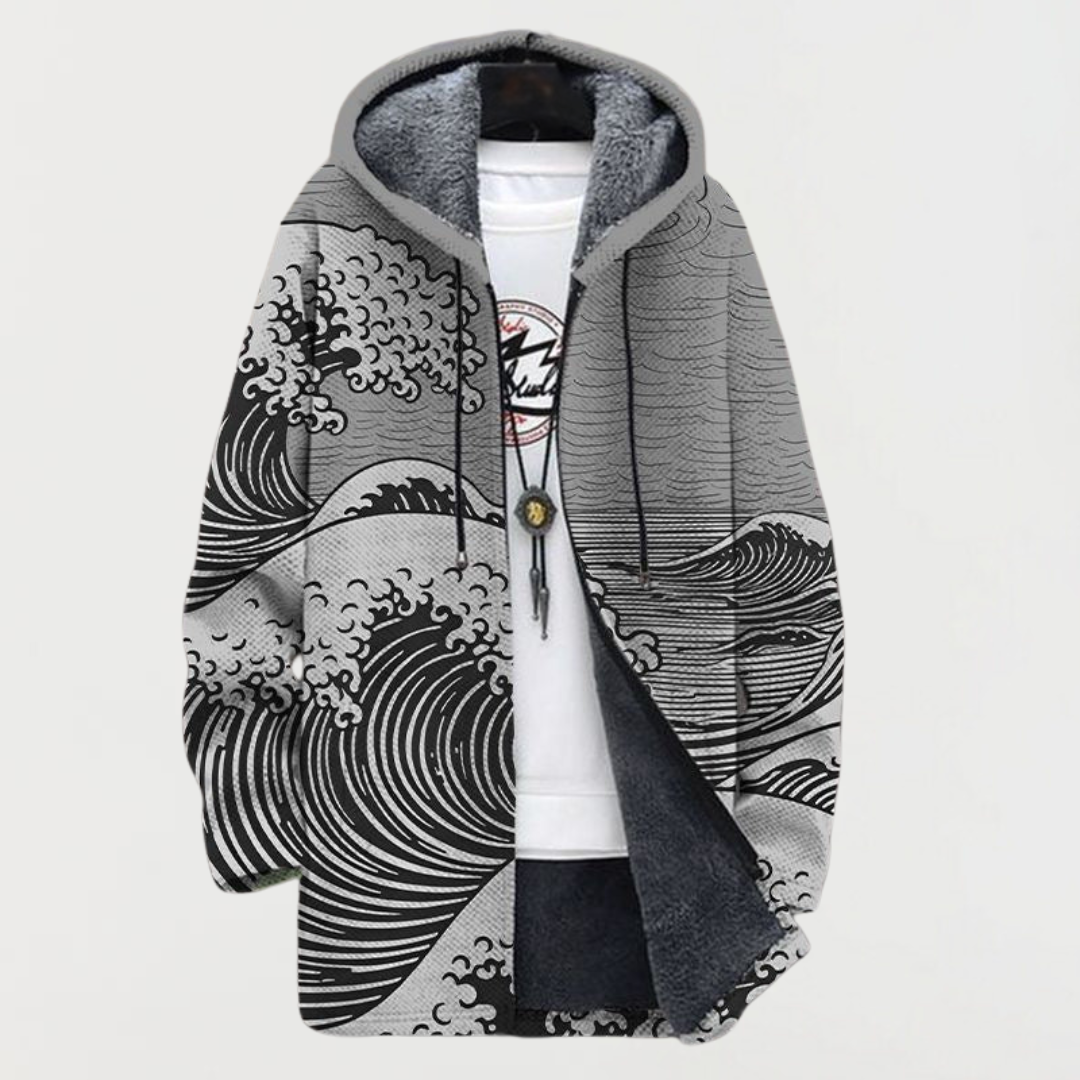 Madeleine | Manteau à motif ondulé