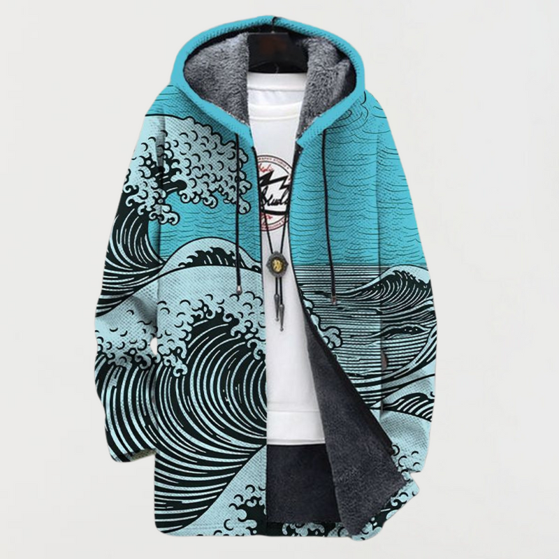 Madeleine | Manteau à motif ondulé
