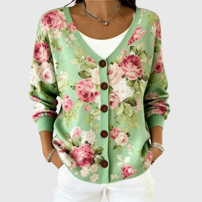 Lucie | Cardigan en tricot confortable avec boutons