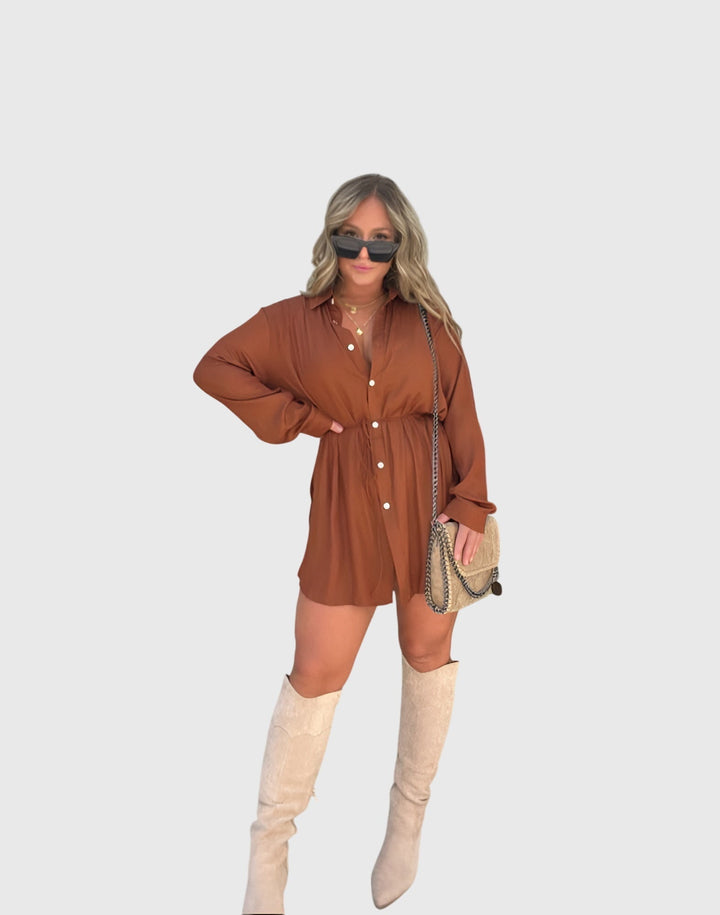 Sylvie | Robe Salopette Élégante