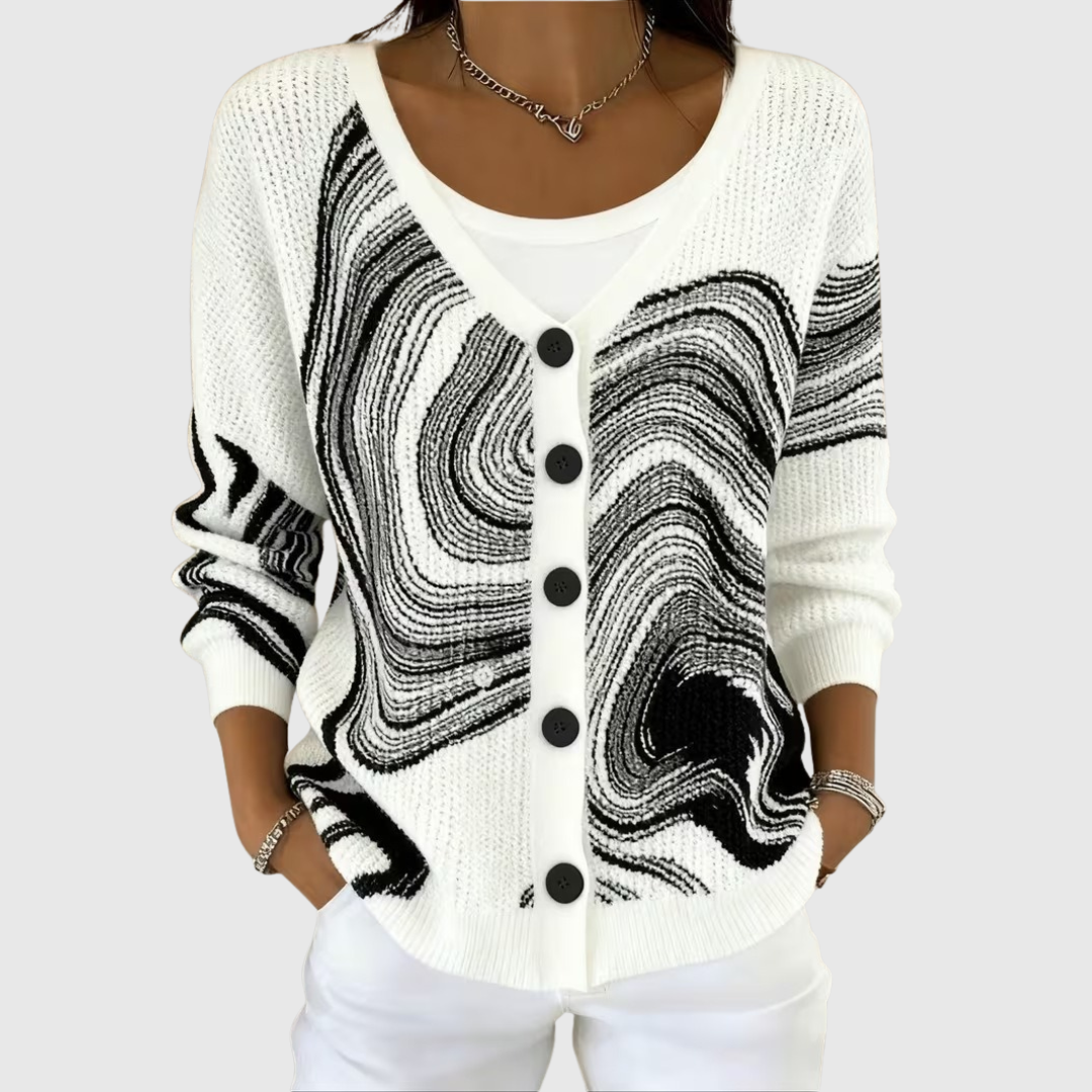 Gaëlle | Cardigan en tricot confortable avec boutons