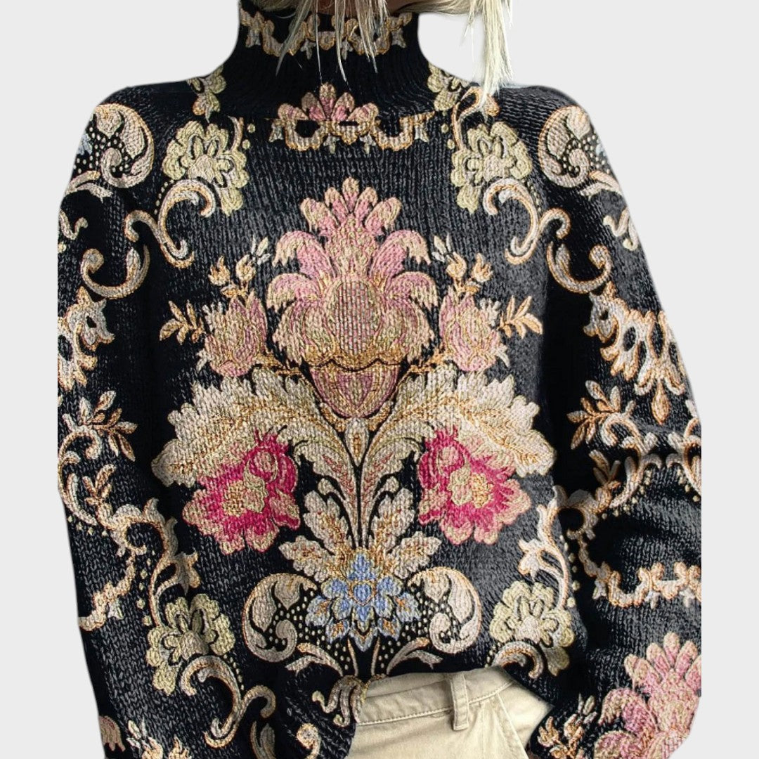 Benedita - Pull en Tricot Artistique