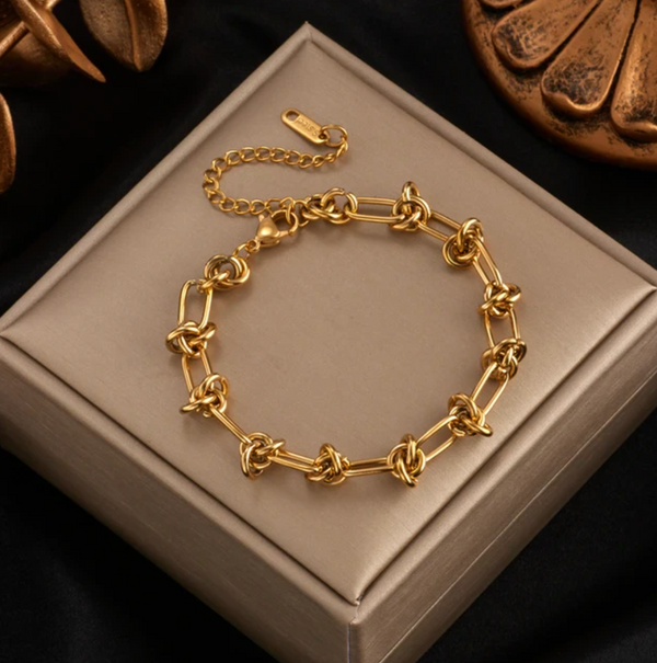 Bracelet Chaîne Moderne Exclusif en Or 18K