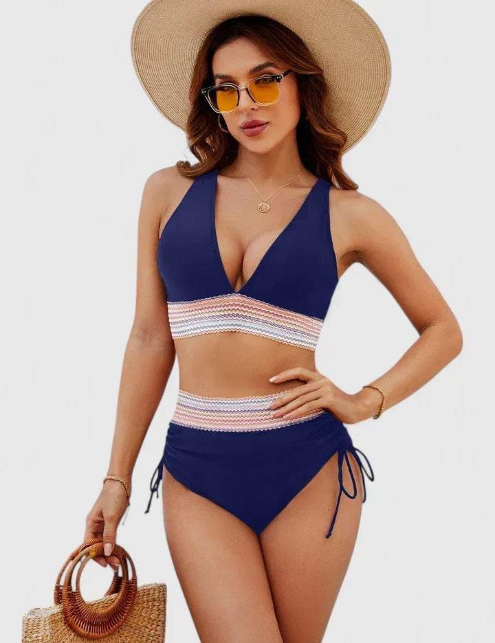 Énora | Ensemble de Bikini Élevé Élégant
