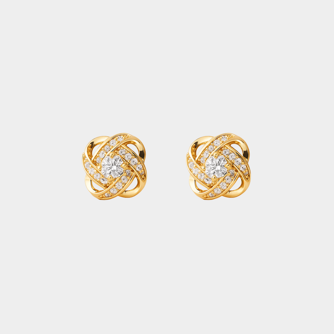 Valentine – Boucles d’oreilles dorées élégantes.