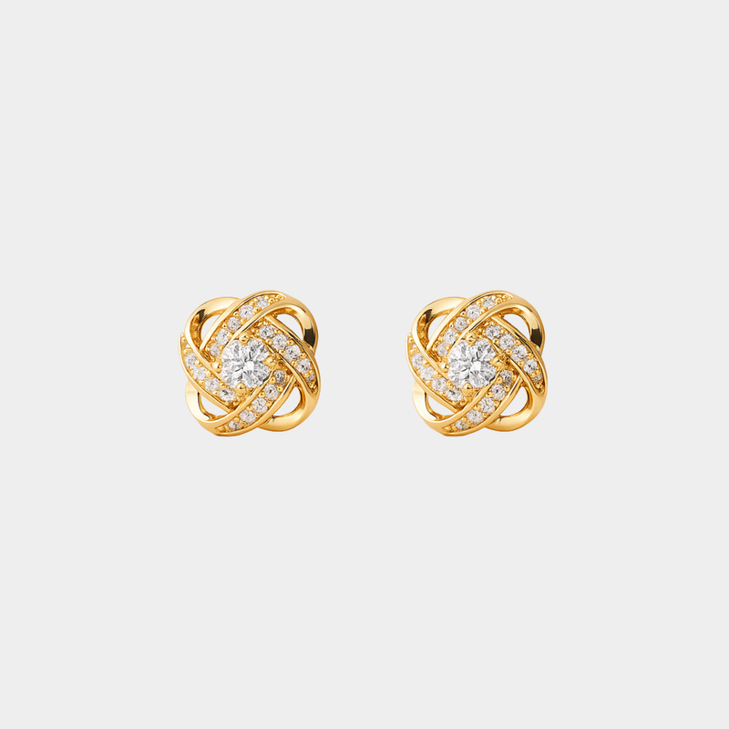 Valentine – Boucles d’oreilles dorées élégantes.