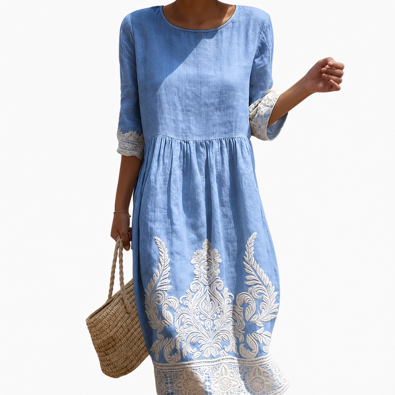Margaux - Robe féminine décontractée à motif floral.