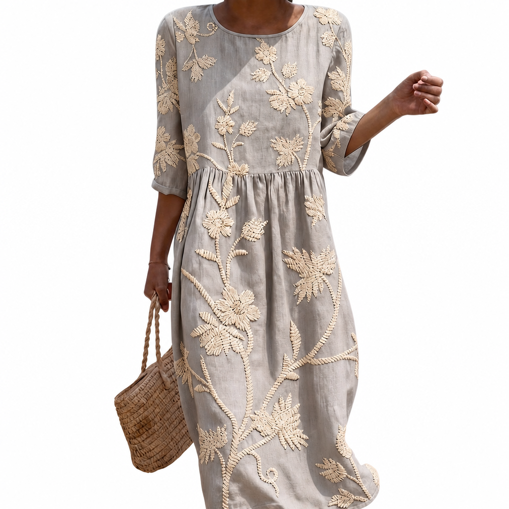 Coralie - Robe féminine décontractée à motif floral.