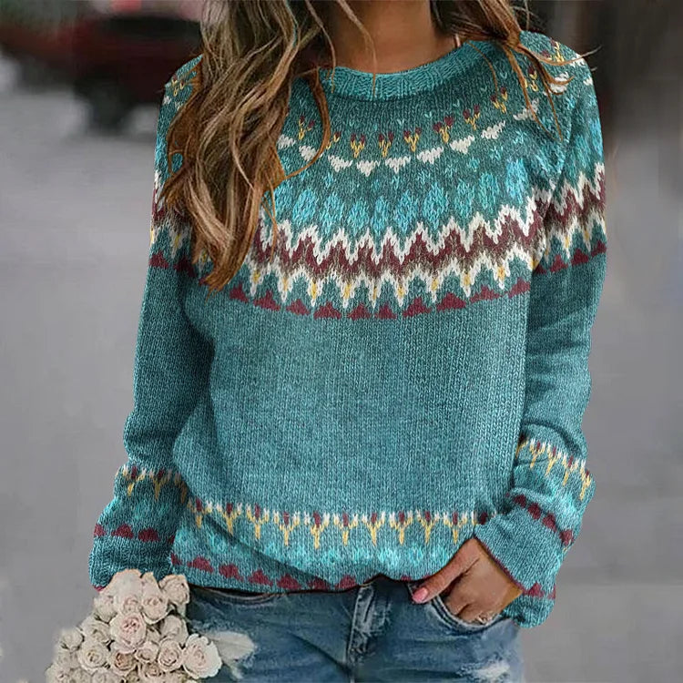 Carine | Pull-over en tricot vintage