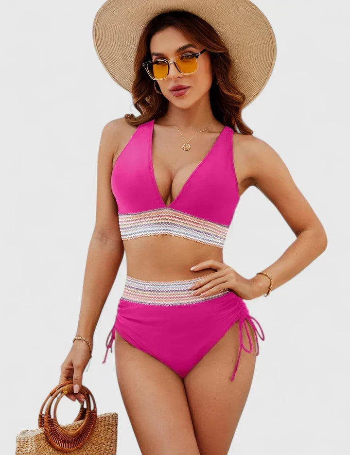 Énora | Ensemble de Bikini Élevé Élégant