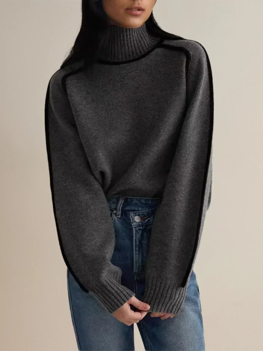 Sandrine | Pull élégant à col roulé