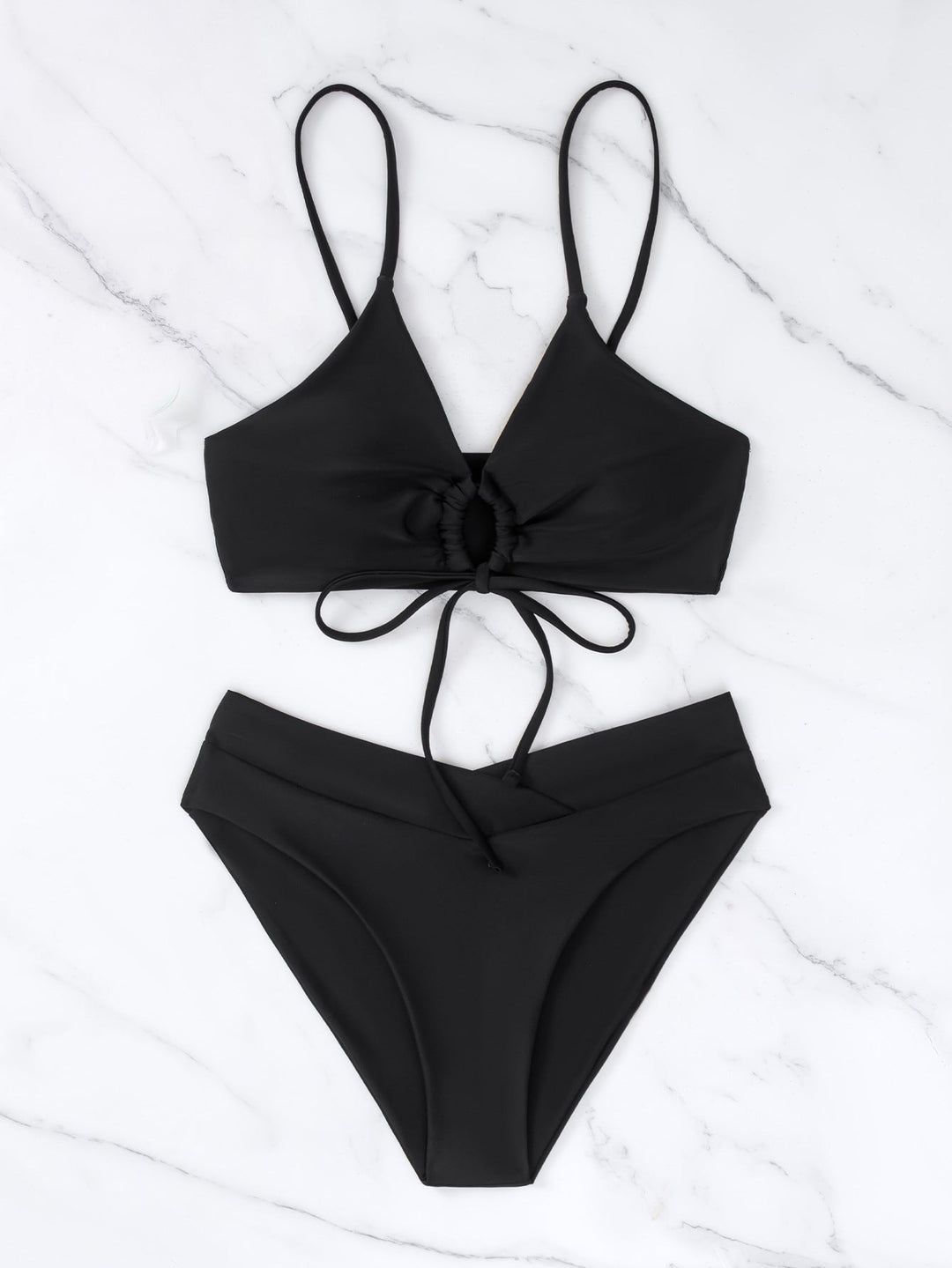 Clotilde | Ensemble de Bikini Deux Pièces avec Nœud à l'Avant
