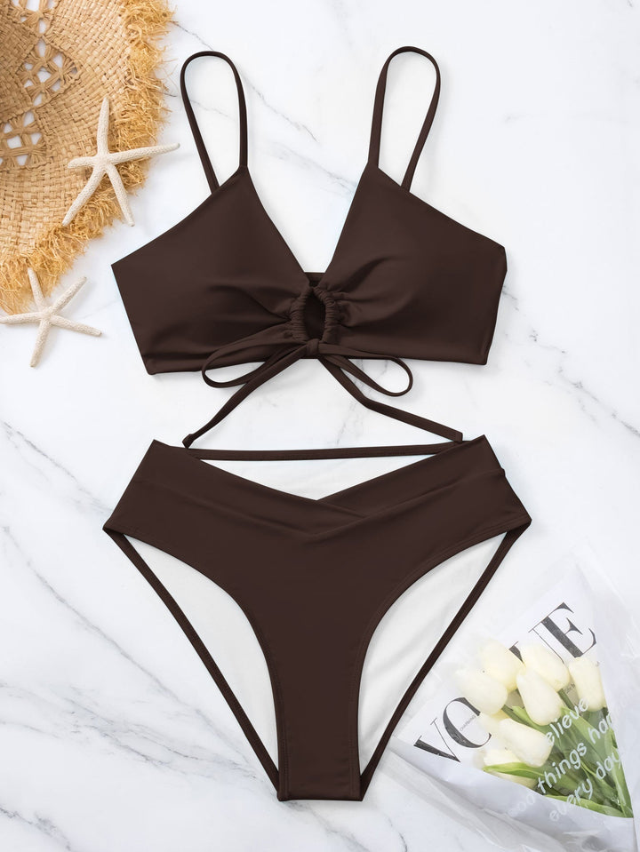 Clotilde | Ensemble de Bikini Deux Pièces avec Nœud à l'Avant