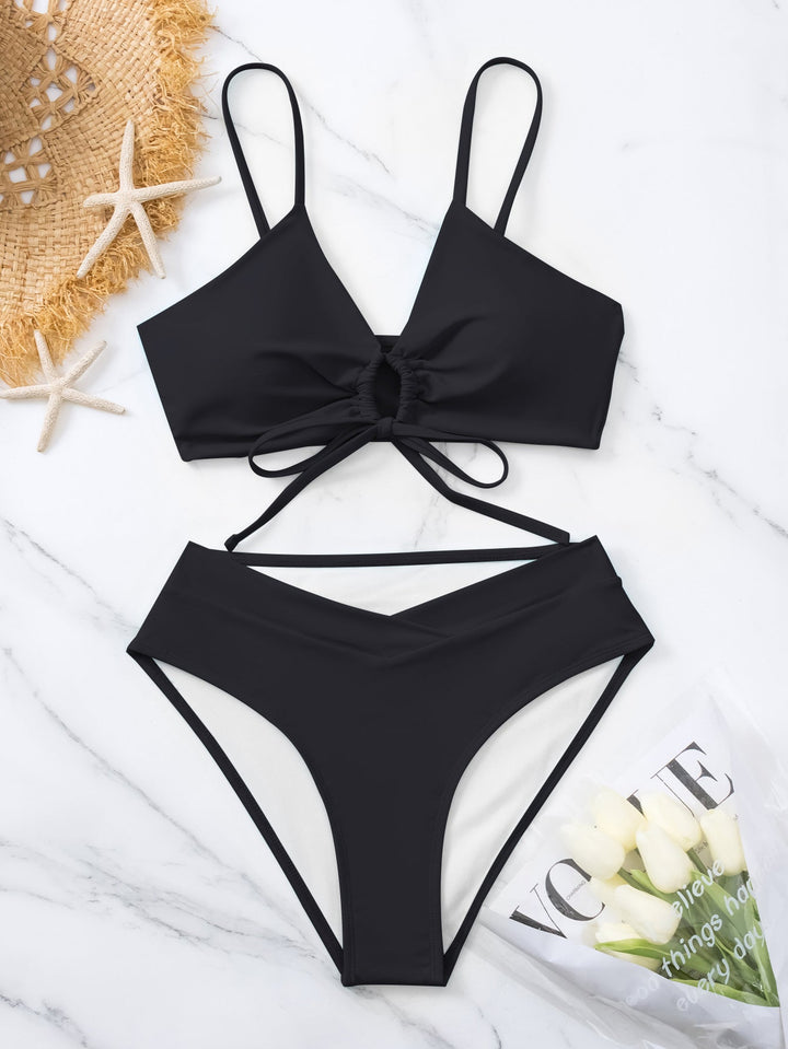 Clotilde | Ensemble de Bikini Deux Pièces avec Nœud à l'Avant