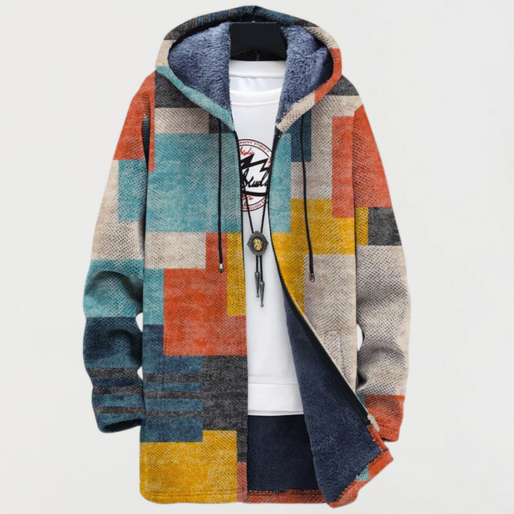Bernadette | Veste avec des surfaces colorées géométriques