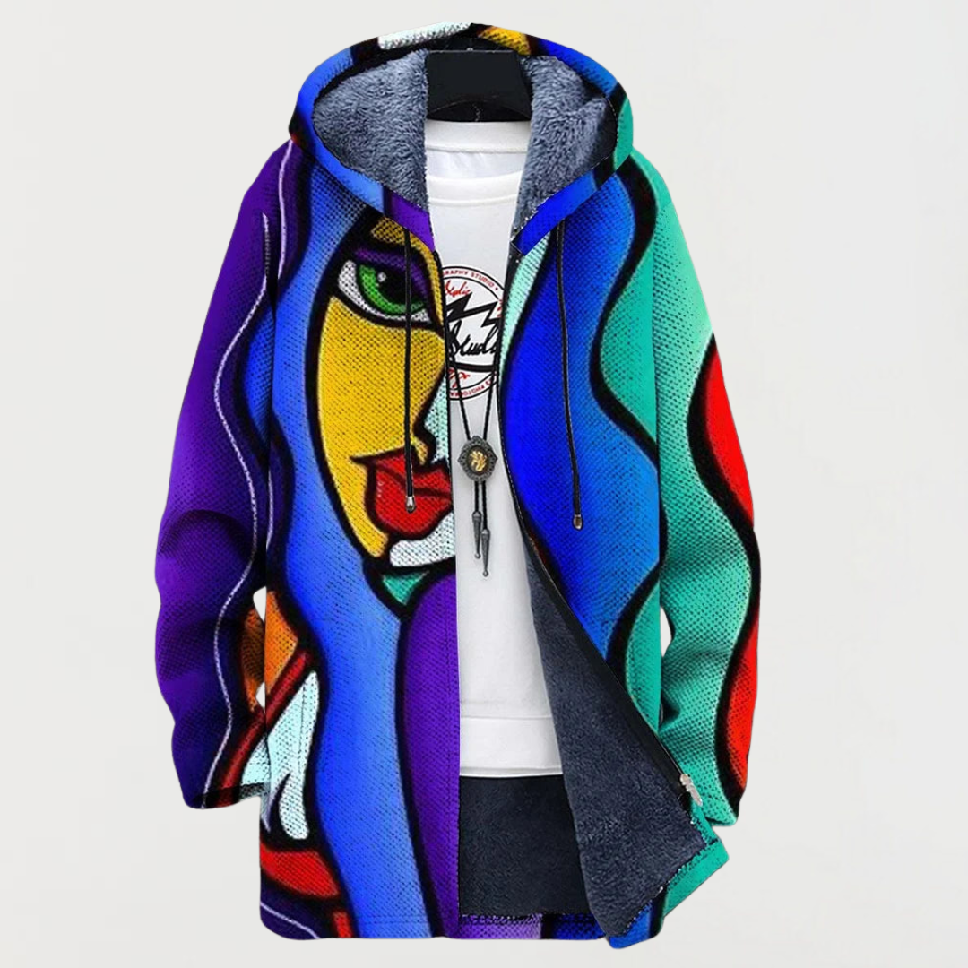 Simone | Veste avec graphique coloré