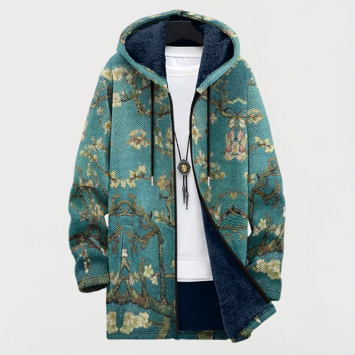 Thérèse | Manteau avec motif floral artistique