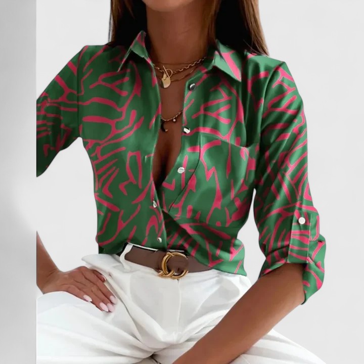 Élodie | Blouse Élégante à Manches Longues