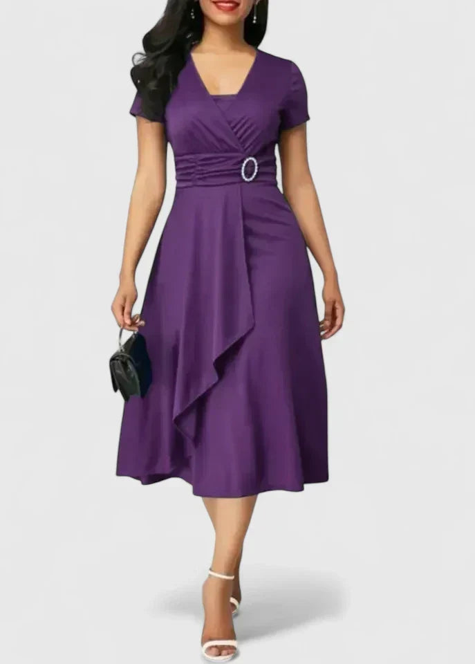 Zhyrelle | Robe Midi Élégante