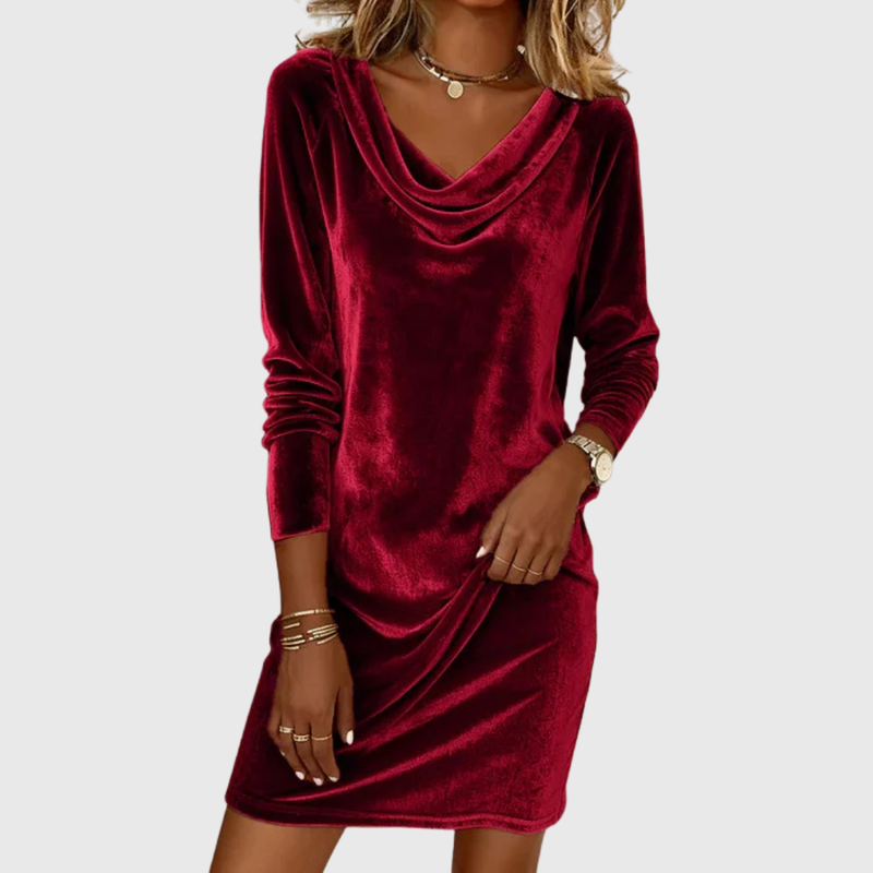 Joëlle | Robe en Velours Ample