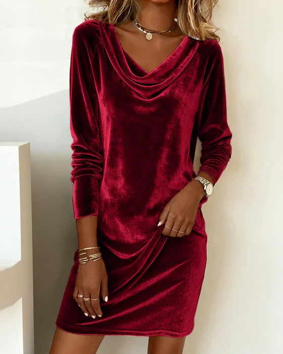 Joëlle | Robe en Velours Ample