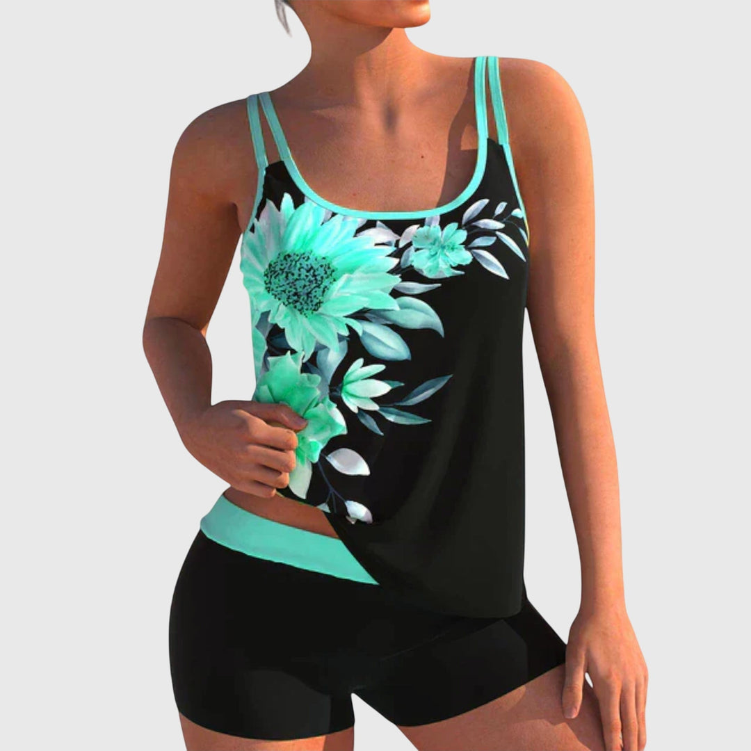 Clotilde | Maillot de bain floral deux pièces
