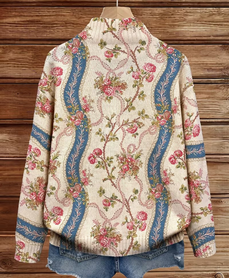 Camila - Cardigan à Fleurs de Grimpante