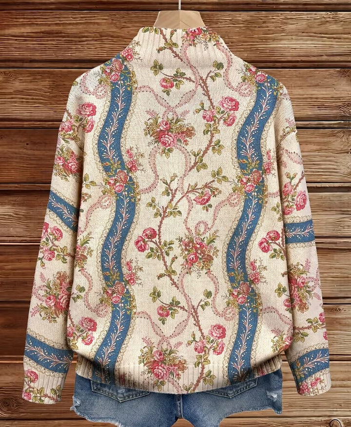 Camila - Cardigan à Fleurs de Grimpante