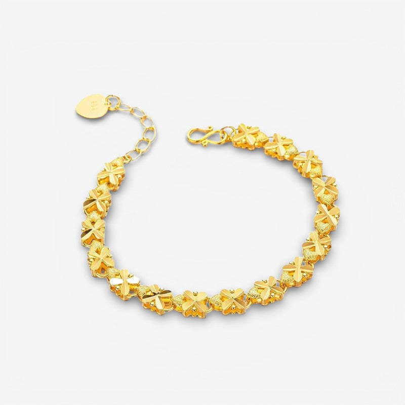 Bracelet Vintage Élégant avec Charmante Marguerite