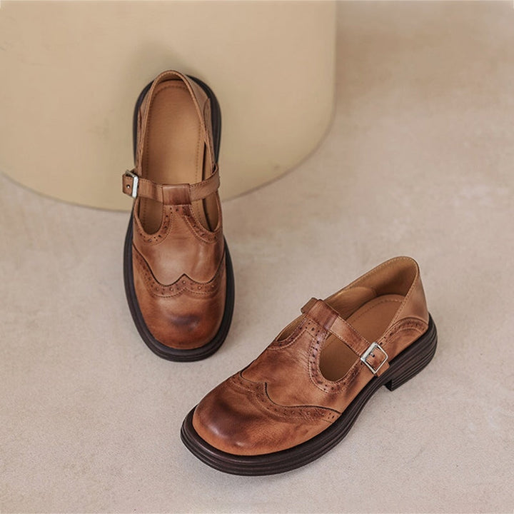 Élise | Mary Janes en cuir