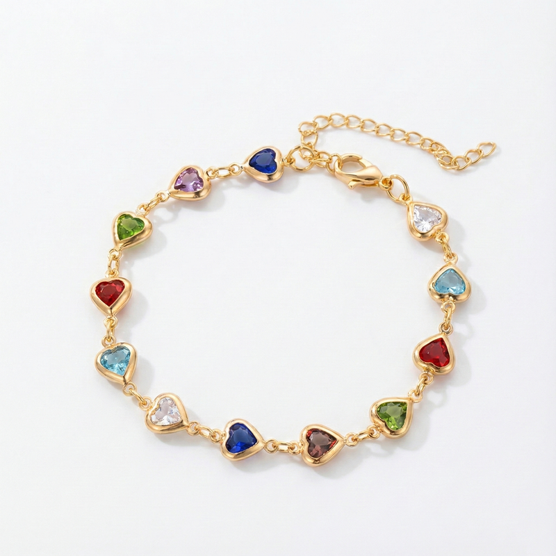 Bracelet unique en forme de cœur