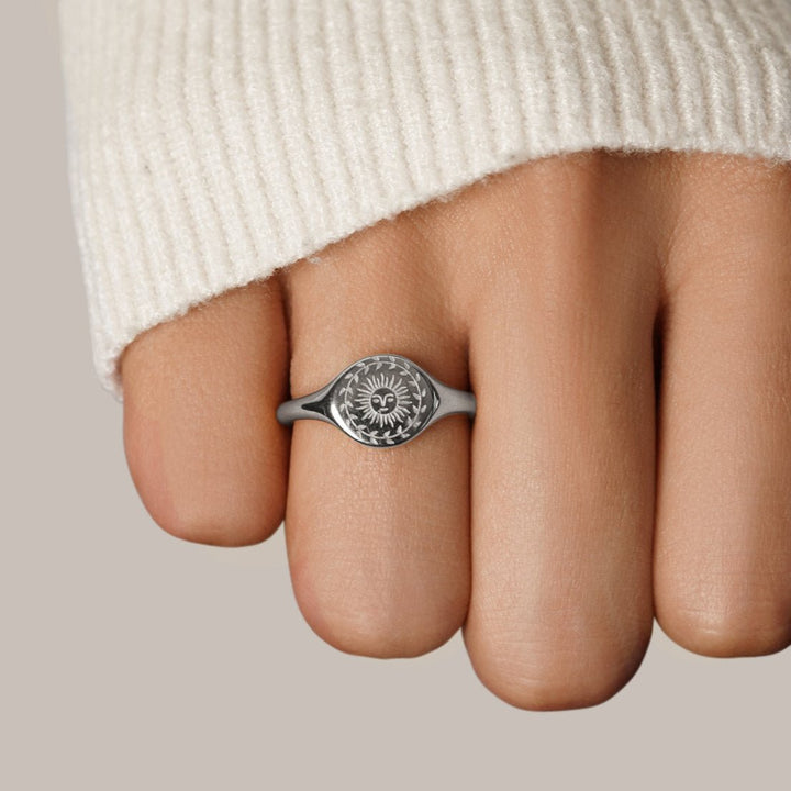 Bague en or pour le solstice d'été