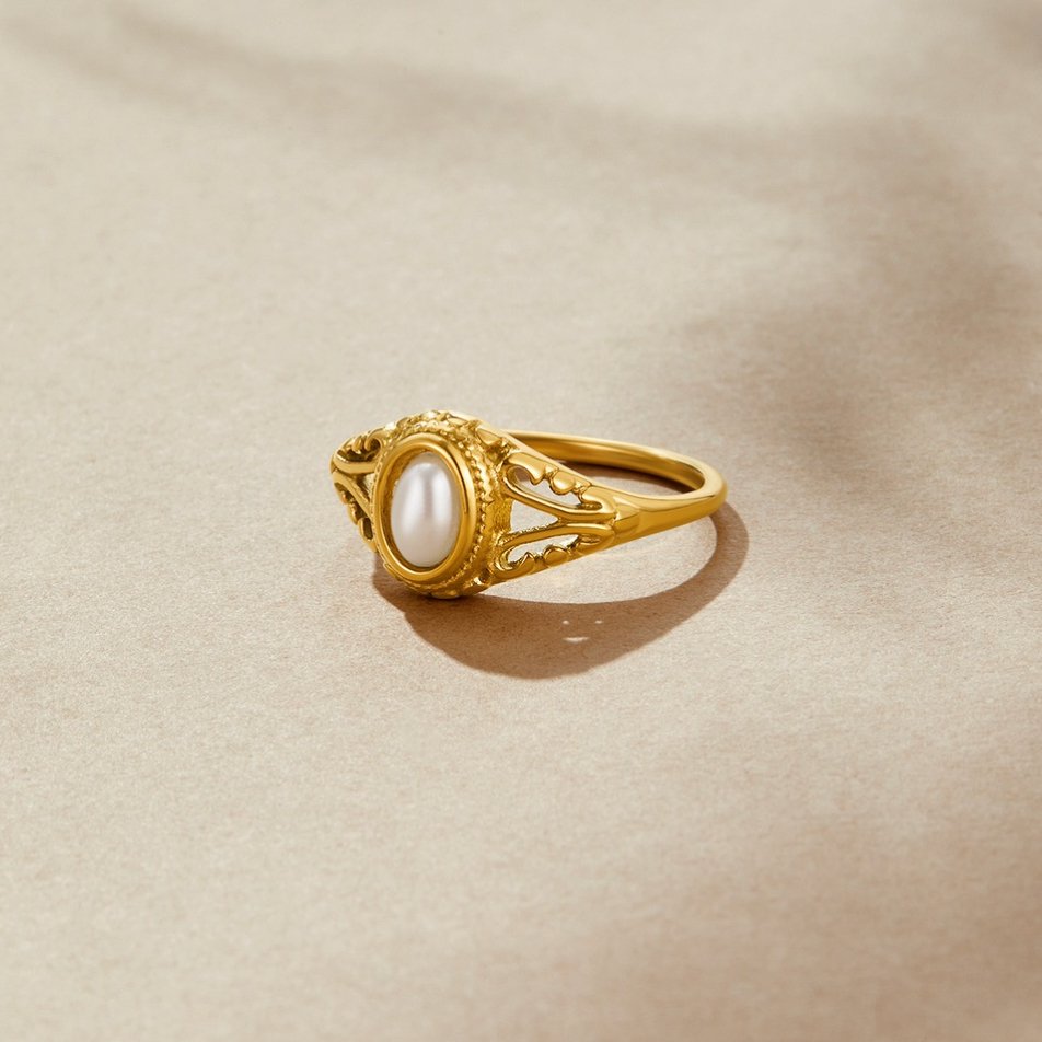 Bague Vintage Royal en Perle
